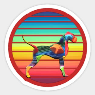 Great Colorful Dog Gift Sticker